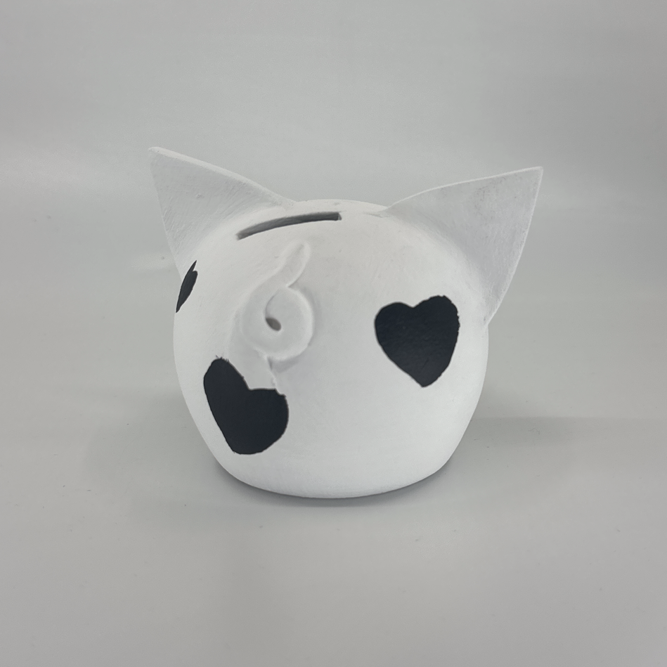 Queen of Hearts | Handmade Ceramic Piggy Bank