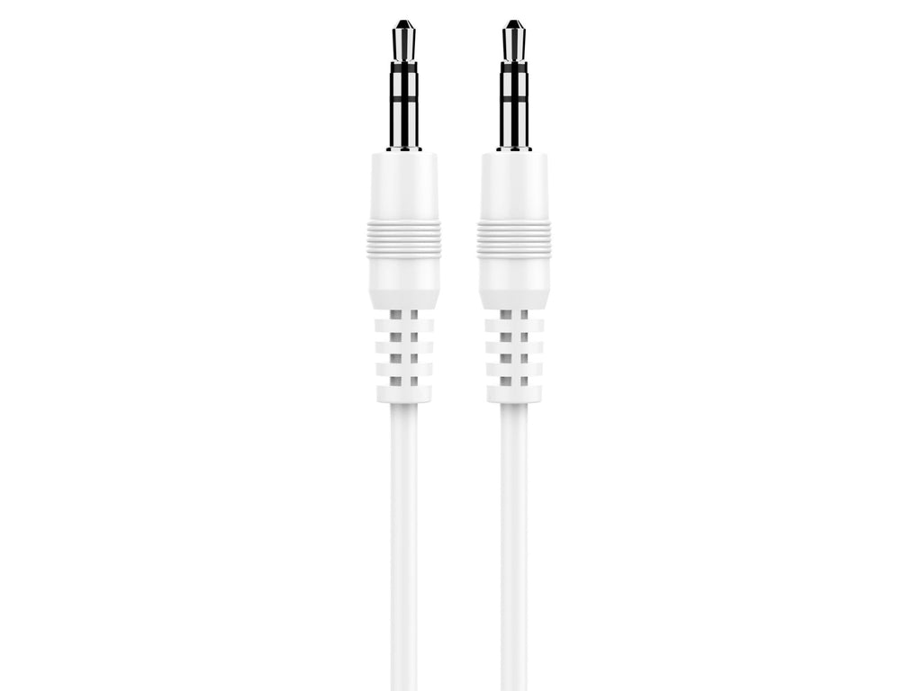 Cablu Audio Techancy 3.5mm Jack-Jack, Alb, 1m